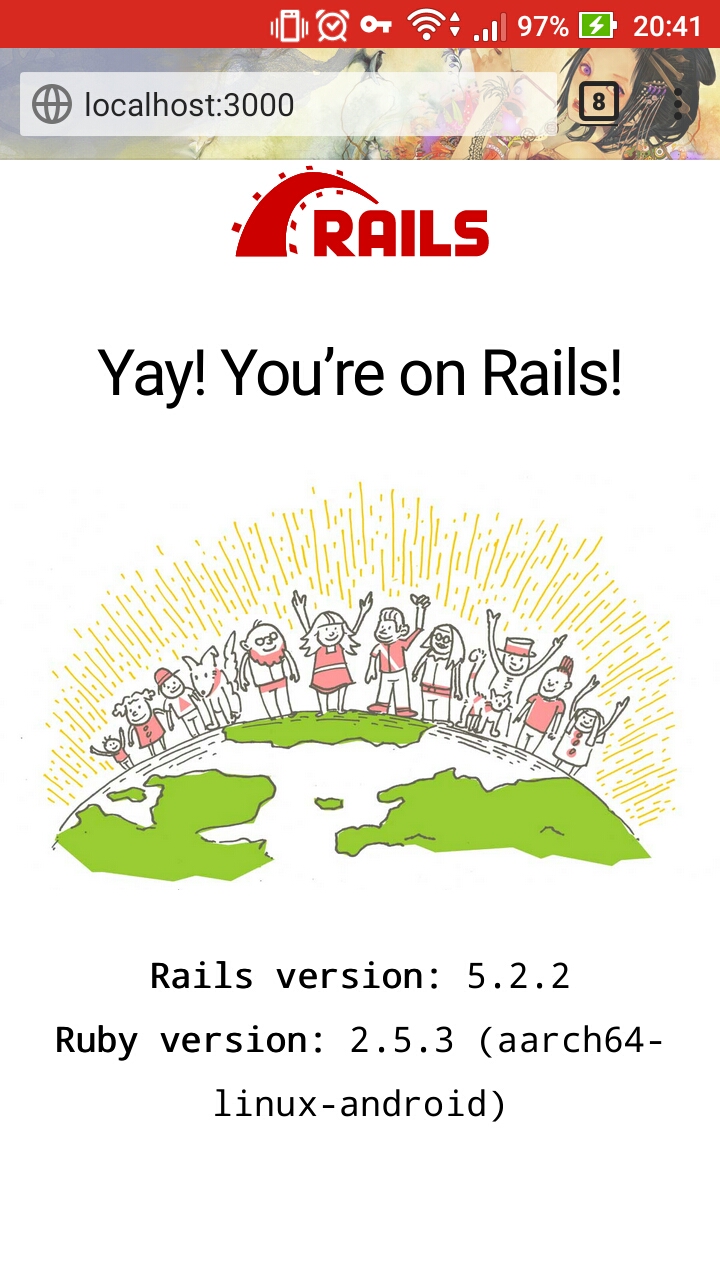 スマホでirb Androidローカルで Rails S してみよう Qiita