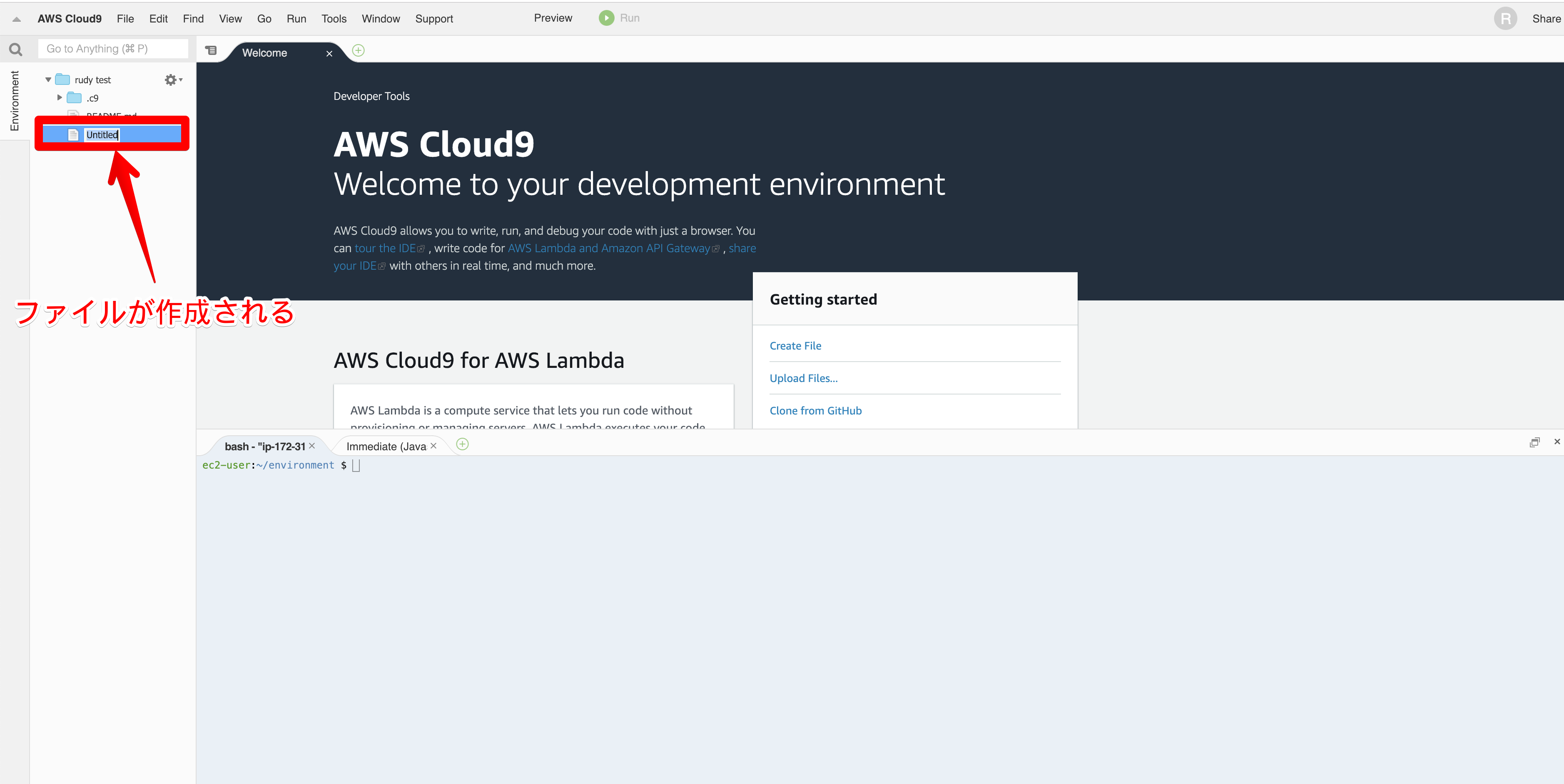 rudy test - AWS Cloud9 2019-02-11 11-31-34.png