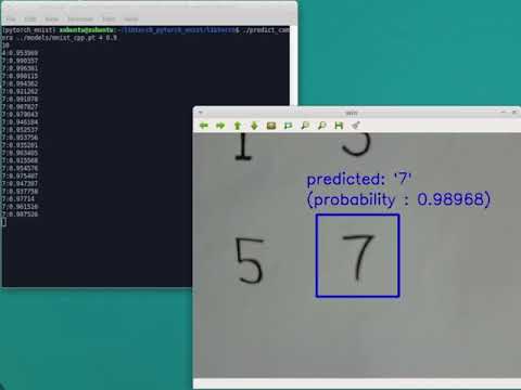 realtime recognition of a handwritten digit by using libtorch