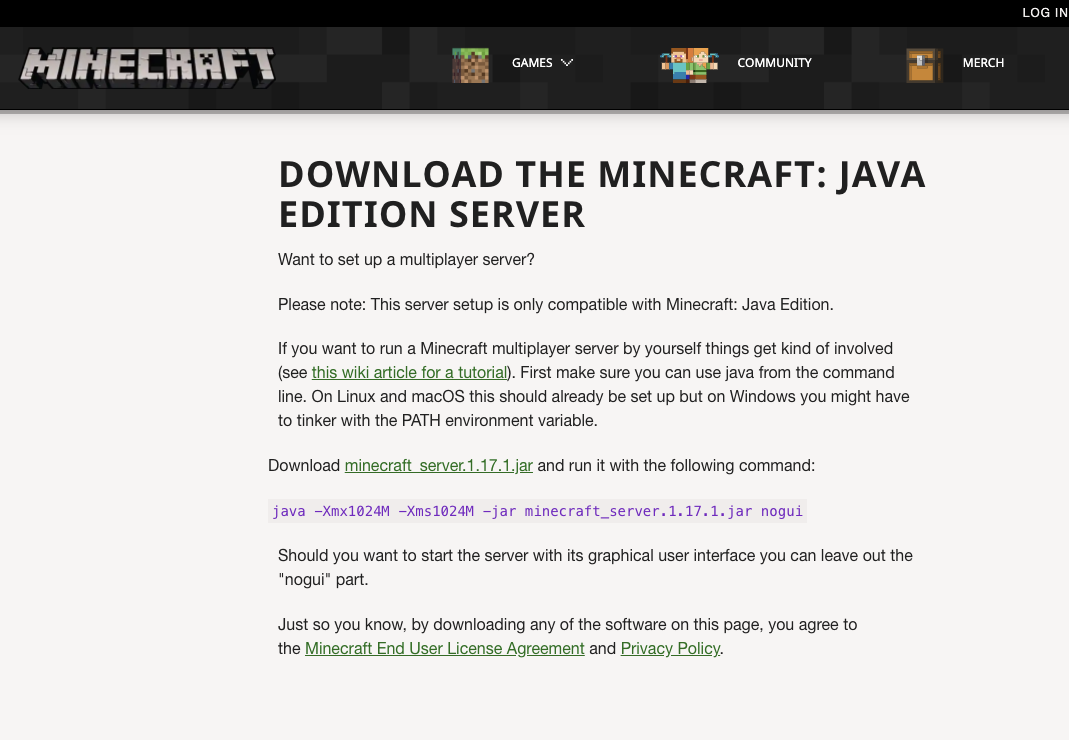 Java版minecraft 1 17 1のマルチサーバをgcpで建ててみた Qiita